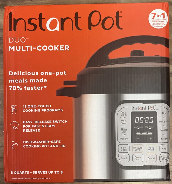 INSTANT POT DUO MultiCooker 7in1 Pressure Cooker 8QT. NEW 99.99