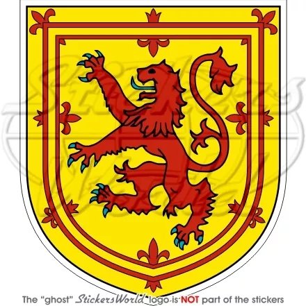 SCOTLAND Scottish Coat of Arms UK Lion Rampant, British Bumper Sticker Decal