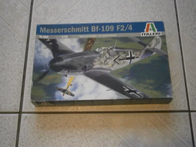 MAQUETTE AVION ALLEMAND WW2 MESSERSCHMITT Bf - 109 F2/4 LUFTWAFFE ITALERI  1/72