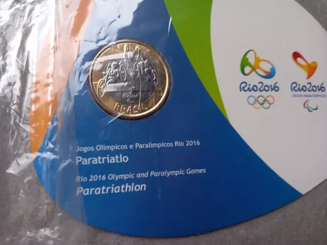 Brazil  Coin  Rio de Janeiro Olympic Games 2016 - Blisters - Paratriathon - 2014