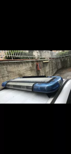 BARRA LAMPEGGIANTE  LED BLU + sirena X AMBULANZA, PROTEZIONE CIVILE, ANTINCENDIO 2