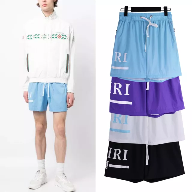 Fashion MA Bar Swim Shorts Unisex Casual Street Classic Sports Shorts