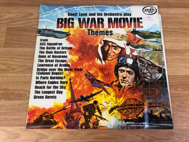 Geoff Love & His Orchestra Big War Movie Themes 12” Vinyl LP Record