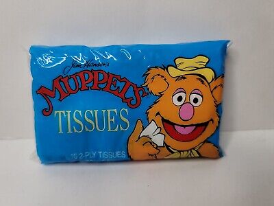VTG Muppets Jim Hensons Travel Tissue Pack Never Opened New 1988 Fozzie Bear