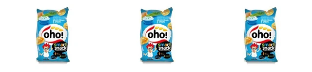 3 x oho! Patatine fritte al gusto di panna acida e cipolle, 2,1 once. (60 g.)
