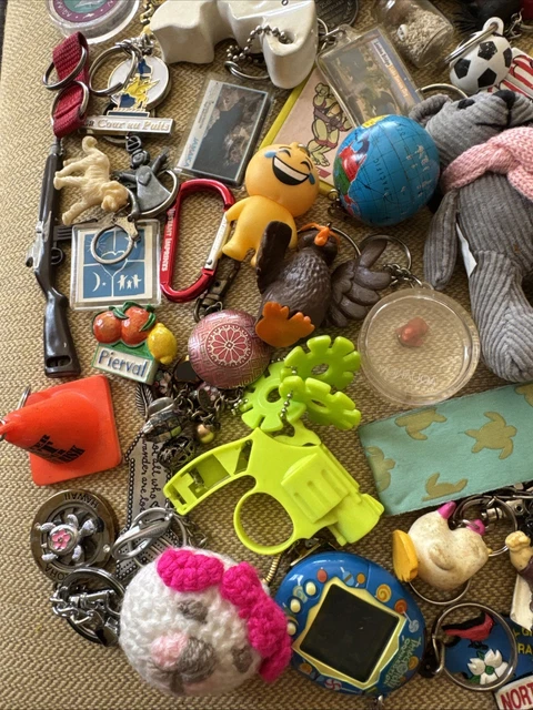 Keychains Lot VINTAGE KEYCHAIN HUGE Lot Misc Keychains 70 $102.11 - PicClick CA