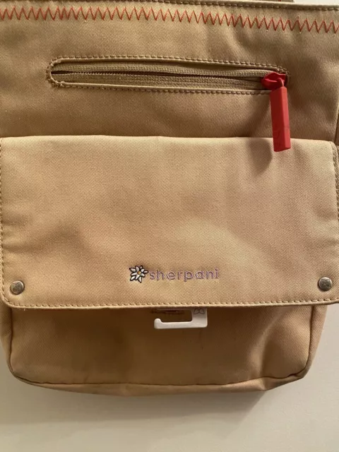 Sherpani Beige Skeet Medium Cross Body Bag W/adjustable strap 2