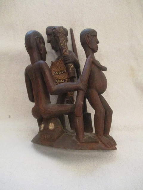 A567	Figurengruppe Neu-Guinea Asmat-Stamm Sepik-Gebiet, frühes 20. Jahrhundert