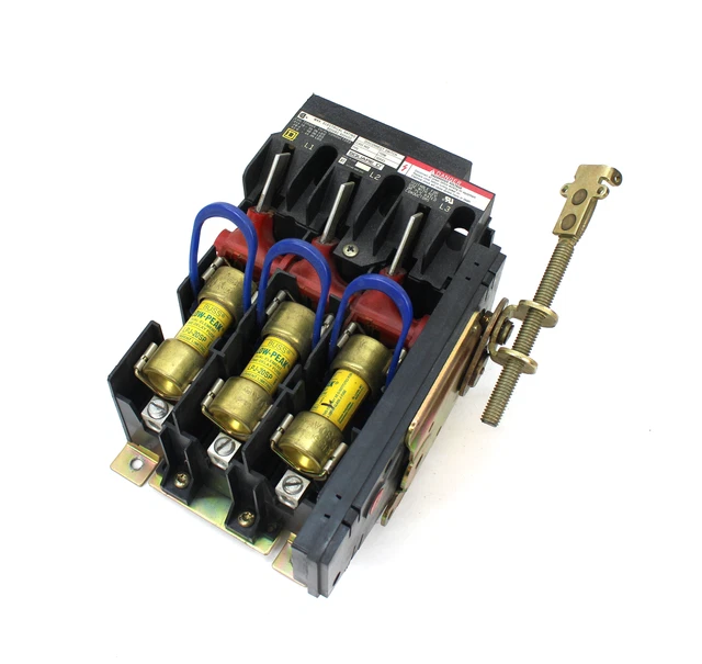 Square D TDF63 Ser.A Disconnect Switch, Class 9422, 3 Pole, 60A