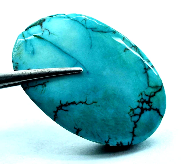 65.45 ct Natural Blue Spider Turquoise Gem Rough Untreated Mined Gemstone