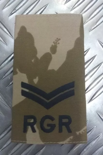 Royal Gurkha Rifles Regiment DDP Desert Corporal Rank Slide British Army RGR