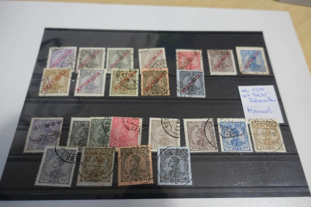 Verkaufe ein kleines Los sehr alte Marken aus Portugal (Manuel), Klassik