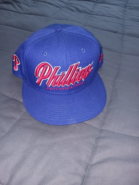 Philadelphia Phillies Blue Snapback Cap Very Clean Worn Only Twice!