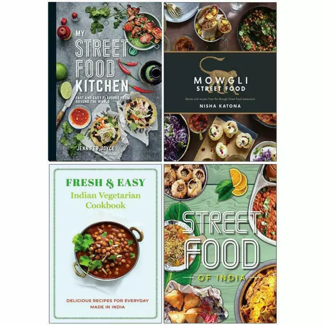 My Street Food Kitchen, Fresh & Easy Indian Street food 4 Books Collection Set