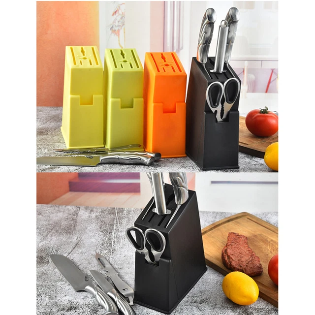 Bloc De Couteaux Sans Cuisine Range Acier Inoxydable