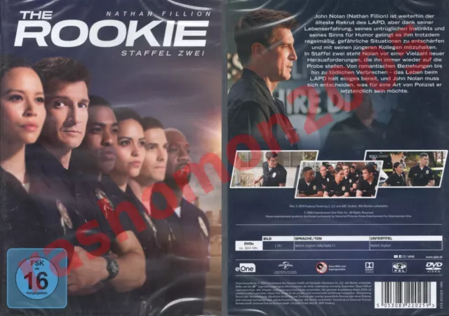 DVD R2 THE ROOKIE TV SERIES SEASON 2 Nathan Fillion Alyssa Diaz Region 2 PAL NEW