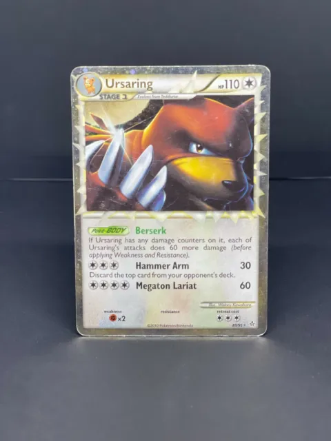 Pokemon HG & SS Unleashed Ursaring Prime 89/95 - Played Condition Card - English