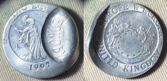 Error : Europa Pattern 1992 UK 2 Ecu Multi Errors IREC1365