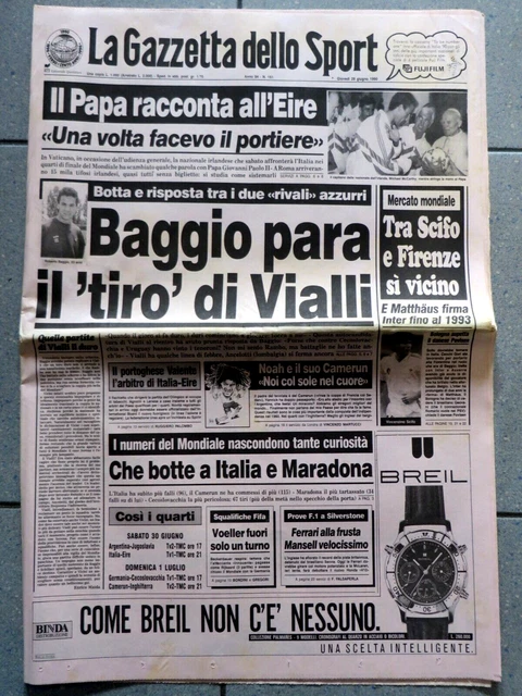 La Gazzetta Dello Sport – 13 Juin 1969 – Lido Vieri à L'Inter & 24 Heures Du Mans