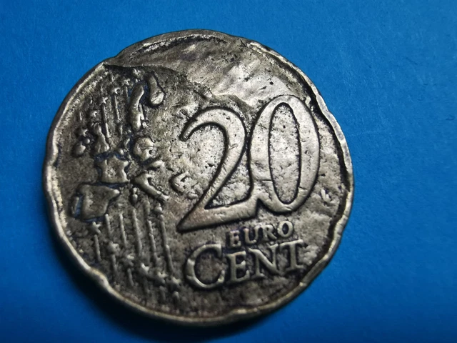 1 Cent Münze Aus Italien Fehlprägung 2002 SELTENE 20 CENT Münze, Italien 2002, Fehlprägung, Rarität EUR 1.500,00