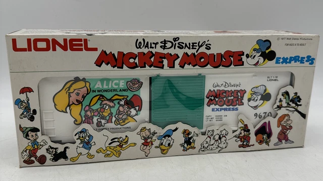 1977 LIONEL MICKEY MOUSE EXPRESS Train Car ALICE IN WONDERLAND 6-9671