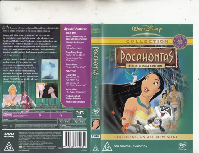Pocahontas-1995-Walt Disney Collection[2 Disc Special edition]-Movie WD:C-DVD