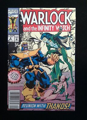 Warlock and the  Infinity  Watch #8  MARVEL Comics 1992 VF+ NEWSSTAND
