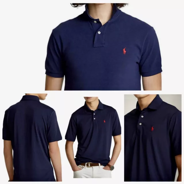 POLO RALPH LAUREN AUTHENTIC BOYS NEW ORIGINAL NAVY BLUE T-SHIRT Sz L (14-16) NWT