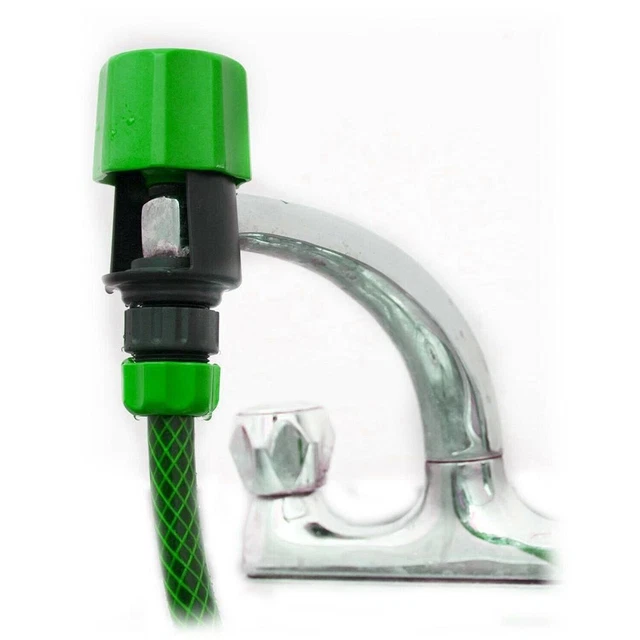 Kitchen Garden Hose Pipe Connector Rounds Square Mixer Adaptor Taps