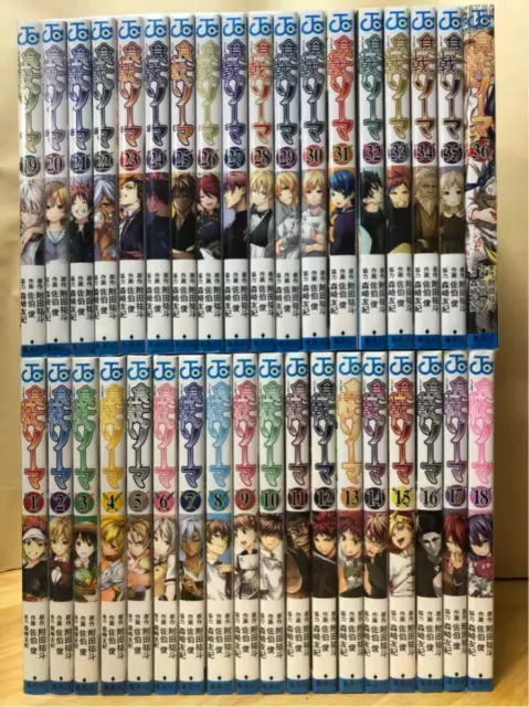 Shokugeki no Soma Food Wars Vol.1-36 complete set Manga comics Japanese ver