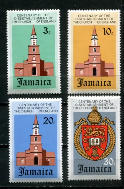 JAMAICA 1971, RELIGION, CATHEDRAL, SEAL, Scott 327-330, MNH