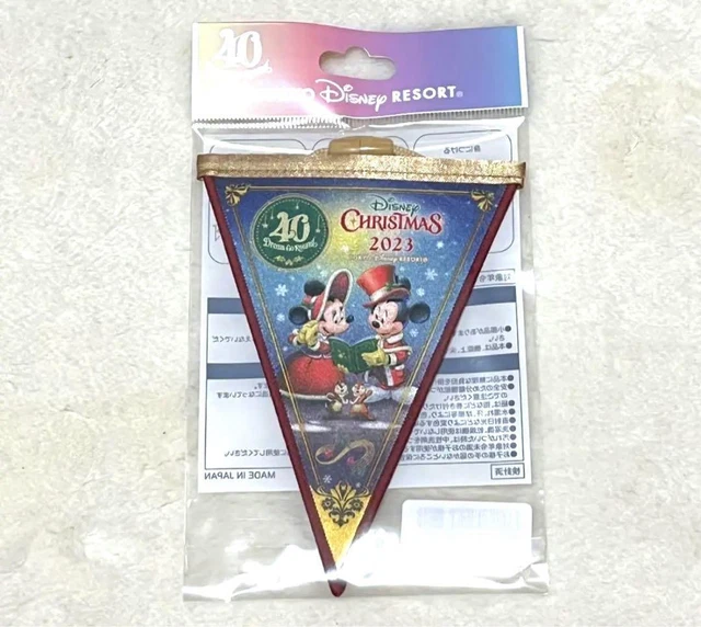 CHRISTMAS DISNEY 40TH Anniversary Dream Garland Badge Mickey 2023 56.