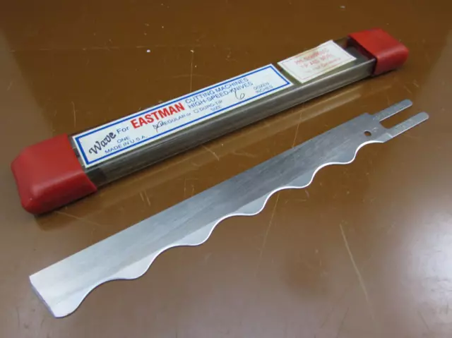 6  Wave Edge Blades For Eastman Cutting Machine - 12 per pack Knives