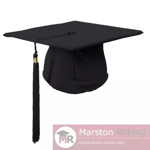 Academic Graduation Mortarboard Hat Cap with tassel--one size fits all- 4 colour