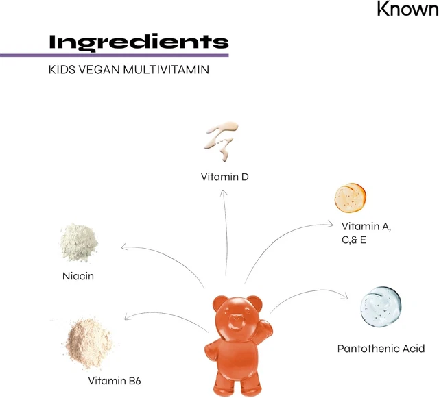  TASTY LOW Sugar Multivitamin Gummies for Kids 3 Years+ Strawberry