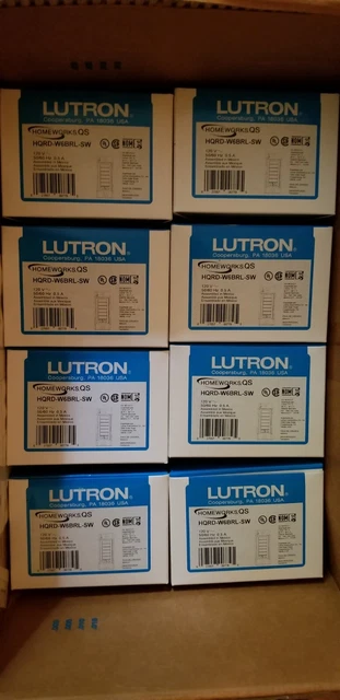 Interrupteur Lutron Homeworks QS HQRD-W5BRL-LA – 5 Boutons, Couleur Light Almond – Neuf