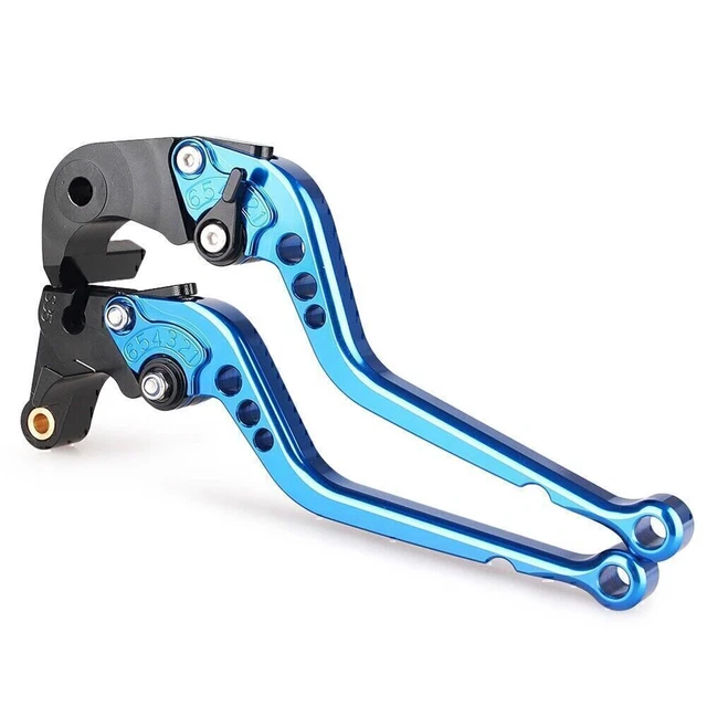 Leviers Longs CNC Noir Full Black Pour Suzuki Hayabusa GSXR 1300 (1999-2007)