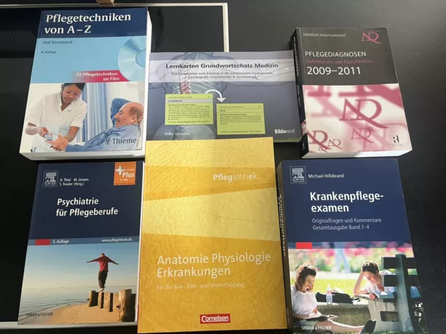 Pflege und Medizin Bücher Konvolut