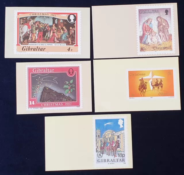 Gibraltar selection of 5 cards (one signed) #7223