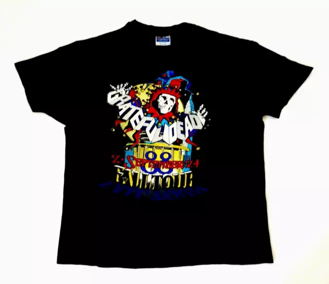 Grateful Dead Shirt T Shirt Vintage 1988 New York MSG Jester Rick Griffin GD XL Grateful Dead Shirt T Shirt Vintage 1988 New York MSG Jester Rick Griffin GD XL