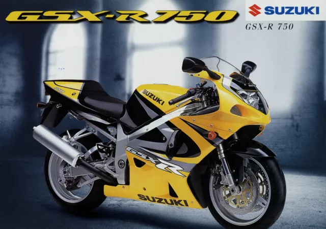 Suzuki GSX-R 750 Prospekt 1999 11/99 D brochure broschyr prospectus catalogue