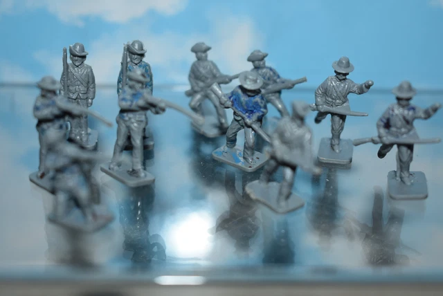 Lot De 21 Figurines Britains - Guerre De Sécession Nordistes Et Sudistes, Chine