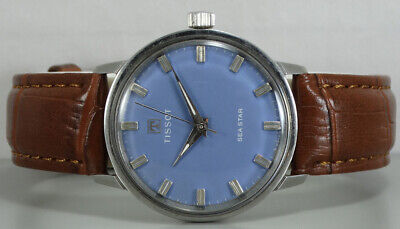 Vintage Tissot Seastar Winding Swiss Made Mens Old Used Antique d417 Wrist Watch