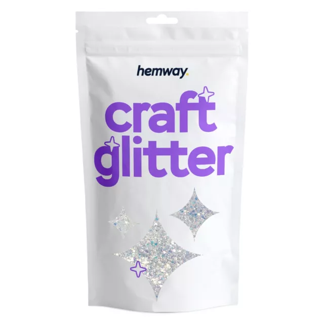 Hemway Craft Glitzer - Multi-Size klobig bildende Kunst Handwerk Harzglitzer 100g