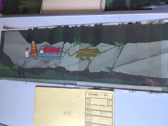 HE-MAN Animation Cel vintage PP MOTU cartoon production art Background She-Ra X1