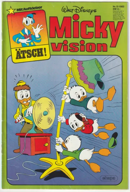 ✪ MICKYVISION #08/1983 ohne Beilage, Ehapa COMIC-HEFT Z1- *Walt Disney