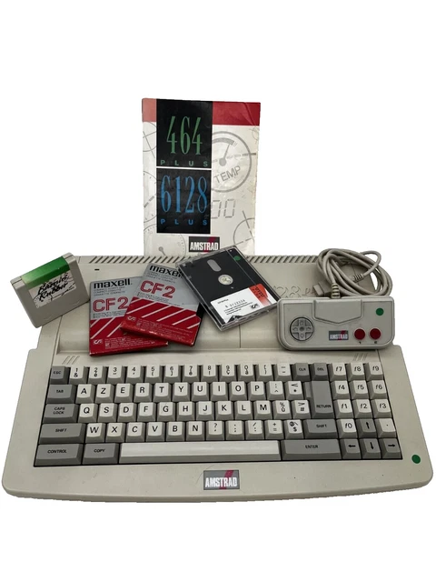AMSTRAD 6128 PLUS ★ AZERTY ★ CARTOUCHE + DISK ★ 128k ★ COURROIE NEUVE ★ TEST OK✅ AMSTRAD 6128 PLUS ★ AZERTY ★ CARTOUCHE + DISK ★ 128k ★ COURROIE NEUVE ★ TEST OK✅