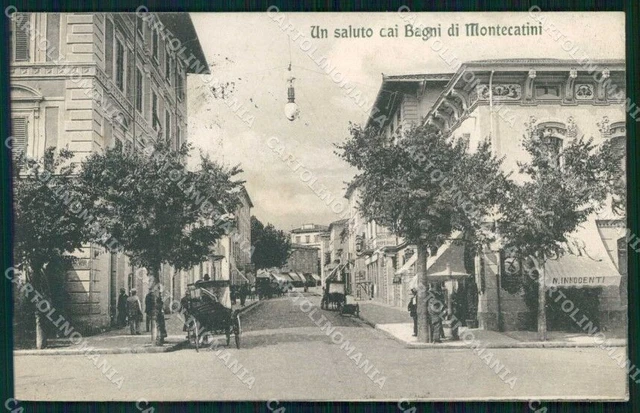 Pistoia Montecatini Terme Saluto da cartolina RB8972