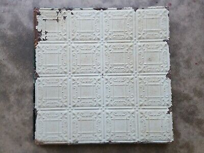 ANTIQUE METAL TIN CEILING TILEs 24” X 24" AND TRIM  SALVAGED VINTAGE