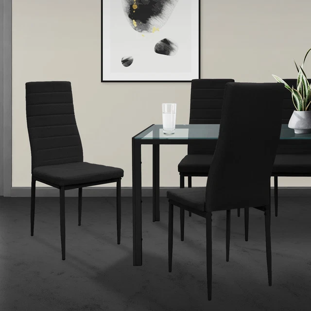 Table ronde 121cm en fer forgé avec 4 chaises - Ameublement